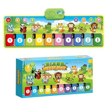 Imagem de Tapete Piano Teclado Infantil Crianças Bebe Tapete Musical Antiderrapante 8 Timbres