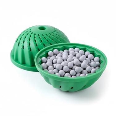 Imagem de Bola Mágica Para Lavar Roupas Remove Pelos Fiapos e Sujeira Ecológica Reutilizável Econômica Lavagem Sem Química Rende Ate 1500 Lavagens