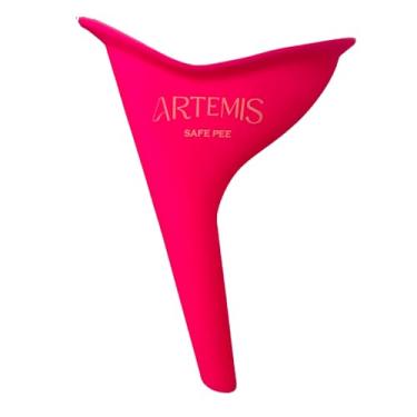 Imagem de Funil Urinário Reutilizável Safe Pee Feminino Portátil de Silicone para Mulheres Ideal para Viagens Acampamento Higiênico e Lavável (Rosa)