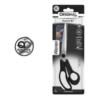 Imagem de Tesoura Inox Multiuso Premium Corte Reto 8`` 21,3cm Jjb