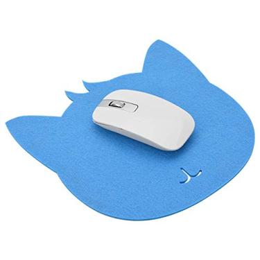 Imagem de Mouse pad antiestático, tapete de mesa de feltro dobrável com absorção de choque e isolamento térmico, para escritório, casa, computador, notebook (azul)