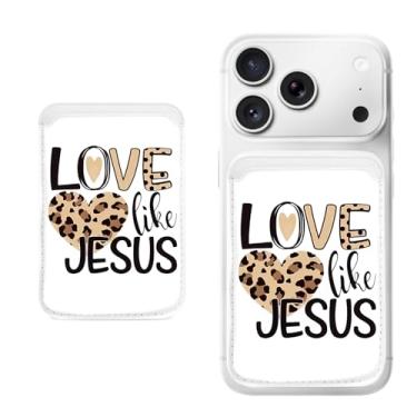 Imagem de Porta-cartão magnético para iPhone, capa fina de couro PU, capa para cartão, capa traseira para cartão, acessório de telefone fofo