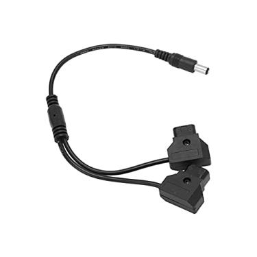 Imagem de GLOGLOW Cabo Eletrônico DC 5.5 2.1 Fêmea para Cabo de Alimentação Duplo D-TAP Macho para Monitor e Luz de Preenchimento, 11,4 Polegadas, Baixa Geração de Calor para Monitor e Luz de Preenchimento,