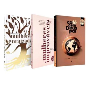 Imagem de Kit Café Com Deus Pai 2025 + Mulheres Enraizadas + Mulheres Improvavei