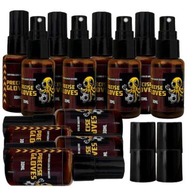 Imagem de Kit 12 Grip Spray Para Luvas De Goleiro 30 ml Futebol Futsal Cola Resi