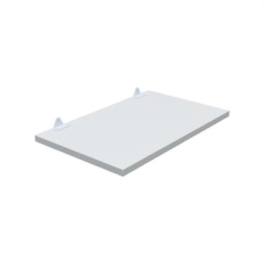 Imagem de Prateleira Branca 40x25 Com Suporte Flutuante Mdf Branco Cozinha Quarto Banheiro Sala