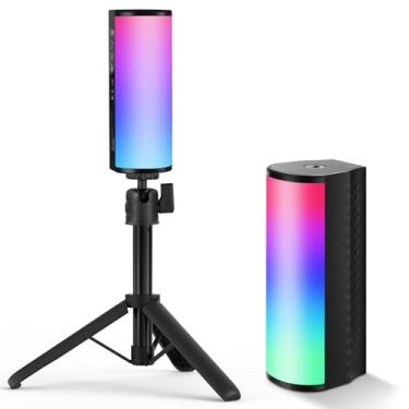 Imagem de NEEWER Varinha de luz portátil magnética básica com tripé de mesa, mini tubo de vídeo LED RGB de 360°, bateria de 2500 mAh, iluminação regulável de 2500 a 8500 K para gravação de fotografia de câmera