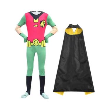 Imagem de Fantasia De Halloween Teen Titans Go Robin Para Meninos E Meninas, Mac
