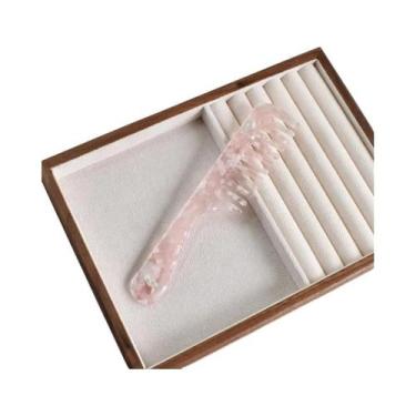 Imagem de Pente De Cabelo Feminino Multicolorido De Acetato Com Cabo Longo E Den