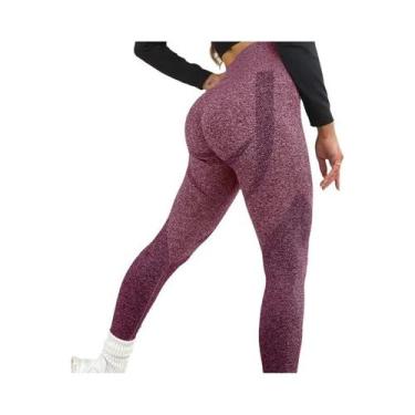 Imagem de Leggings sem costura cintura alta para as mulheres, leggings sexy para