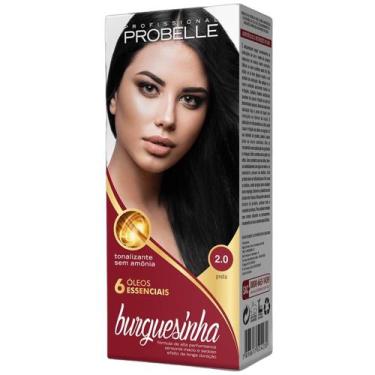 Imagem de TINTURA PROBELLE BURGUESINHA SEM AMÔNIA 2.0 PRETO - 100ml