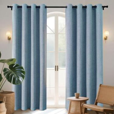 Imagem de Cortinas Blackout Joydeco Light Blue 100x270cm 1 painel