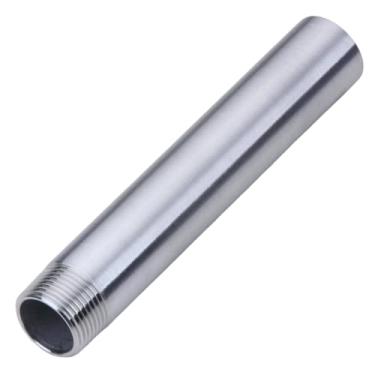 Imagem de CONSTELLAR Encaixe de tubulação de aço inoxidável 304 - 2.5 cm NPT macho x 2.5 cm NPT fêmea rosqueada parede de tubo espesso, 100 mm (4 polegadas) comprimento tubo pesado sem costura (1 peça)