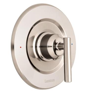 Imagem de Compatível com moen T2901BN Gibson Posi-Temp, sem manchas de água T2901EPBN alça de chuveiro de níquel escovado, serve para válvulas da série 2510 instalação sem costura (sem válvula 2510)