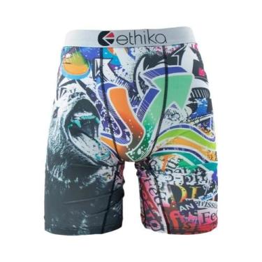 Imagem de Cuecas Boxer Respiráveis plus Size Para Homens ETHIKA, Roupa De Banho 