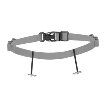 Imagem de menolana Cinto para número de corrida de triatlo masculino e feminino, acessório portátil, prático e ajustável, essencial elástico de, Cinza Claro