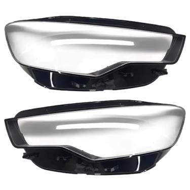 Imagem de Compatível com audi a6 c7 2011-2014 tampa da lente do farol dianteiro do carro escudo automático farol abajur de vidro lâmpada de cabeça luz(Left and Right)