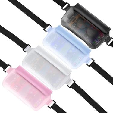 Imagem de Pochete à prova d'água, bolsa de telefone à prova d'água mantém a carteira de passaporte para celular segura, bolsa seca para esportes aquáticos ao ar livre, natação, passeios de barco, mergulho com