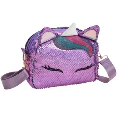 Imagem de SAFIGLE Bolsa Transversal de Lantejoulas Com Unicórnio, Bolsa de Ombro Casual para Mulheres E, Perfeita para Uso Ao Ar Livre E No Dia a Dia.