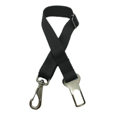 Imagem de Cinto De Segurança Pet Cachorro Gato Universal Veicular Ajustável Regulável Viagem Segura(Preto)