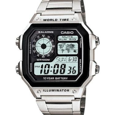 Imagem de Relógio Masculino Digital Casio Multifunção AE-1200WHD-1AVDF