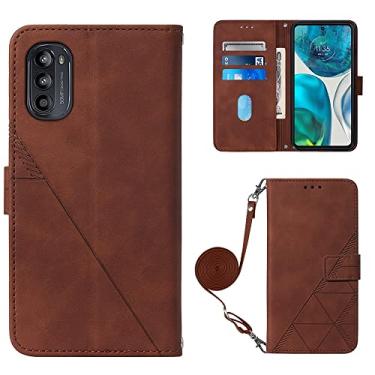 Imagem de For Motorola Moto G52 Crossbody 3D Embossed Flip Leather Phone Case