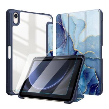 Imagem de Capinha Estampa Mármore Para Samsung S9 Fe 10.9 X510 + Vidro