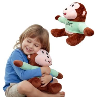 Imagem de Pelúcia Macaco Love 30cm Antialérgica Lavável com Zíper Infantil