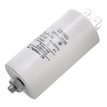 Imagem de Capacitor de partida CBB60 25uF Capacitor de partida eletrônico 50/60Hz 450VAC com parafuso M8 para motor/máquina de lavar