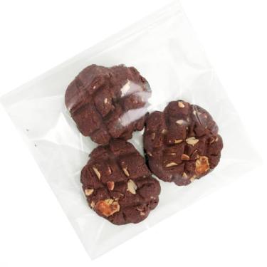Imagem de Druvian Sacos de biscoito 15 x 23 cm transparentes, 200 peças, sacos de celofane de grau alimentício, embalagens transparentes resseláveis para biscoitos, doces, lanches, aniversário, lembrancinhas de