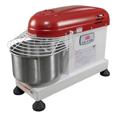 Imagem de Amassadeira Espiral Maná 5 kg Profissional 4 Velocidades 1200w Vermelho/branco Bivolt - Aem-5