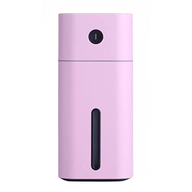 Imagem de Feiyx umidificadores portáteis, umidificador portátil de névoa fria para quarto de viagem, bebê, USB 180 ml, desligamento automático, luz LED de 7 cores para veículos, mesa de escritório, umidificador