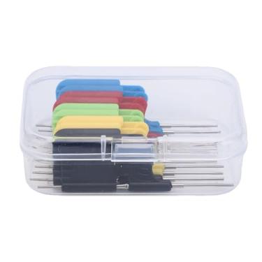 Imagem de Zyyini Braçadeira Micro IC, Fio de Pino de 0,13 Mm para SOIC TSSOP TSOP SSOP MSOP PLCC QFP TQFP LQFP SMD, Com Tubo de Isolamento Frontal e Passo Mínimo de 0,3 Mm para Teste de Chip