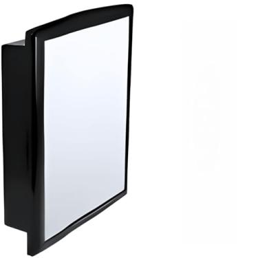 Imagem de Armário Grande de Banheiro com Espelheira – Gabinete Espaçoso de Sobrepor, Organização para Higiene, Cosméticos e Utensílios Doméstico Familiar (Preto)