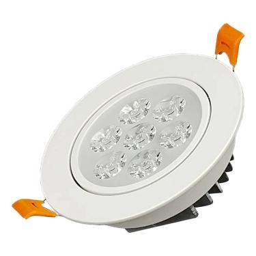 Imagem de Spot Led 7W Embutir Al - Luz Branco Quente Acabamento Branco