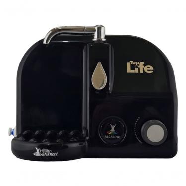 Imagem de Purificador de Água Parede Sobre Pia Top Life Blue He 1 Etapa Natural Preto 110V