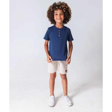 Imagem de Conjunto Infantil Botões Marisa Tam 4 a 10 Azul-94022 - MR, 8, Azul, B