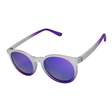 Imagem de SUMMER PRO BEACH Óculos de Sol Esportivo Polarizado, Lente ROXA 7794715215875Espelhada, Proteção UV, Armação Preta Policarbonato, para Ciclismo Corrida Beach Tennis, com Estojo e Bolsa