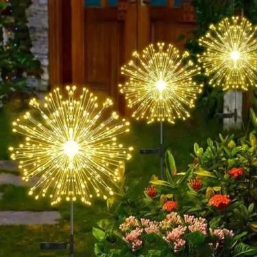 Imagem de Luzes Solares À Prova D'água Para Fogos De Artifício, Decoração De Jar