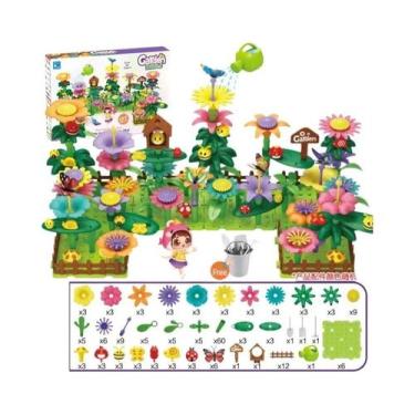 Imagem de Blocos De Montar DIY Jardim De Flores De Coral Oceânico Para Meninas, 