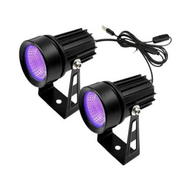 Imagem de Lâmpada LED Ultravioleta De Luz Negra 395nm Luz Roxa Com Interruptor P