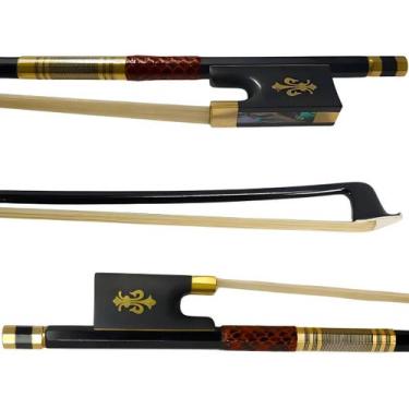 Imagem de Arco Violino 4 4 Konig Fibra Carbono Mongólia Crina Dourado