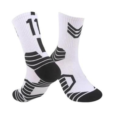 Imagem de Meias Profissionais De Basquete Masculinas, Rápido Secagem, Respirávei