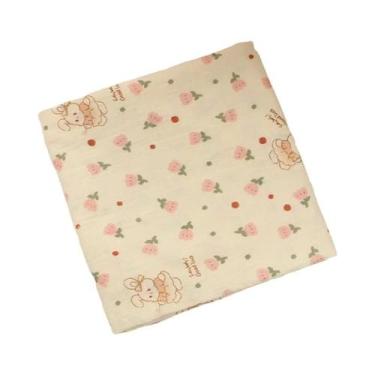 Imagem de Manta De Algodão Muslin Para Bebês, Macia E Respirável, Com Estampa De