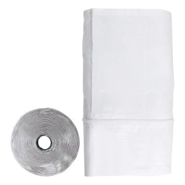 Imagem de Vedação de janela para ar condicionado portátil, kit de vedação de ventilação de janela CA de batente, acessórios de vedação de isolamento de troca de ar para apartamento, casa, sala de estudo, quarto