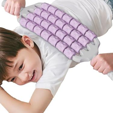 Imagem de Rolo de massagem | Ferramenta de alívio de tensão nas costas | Rolo muscular antiderrapante dobrável para lesões esportivas coxa panturrilha braço recuperação do pescoço pós-treino viagem academia