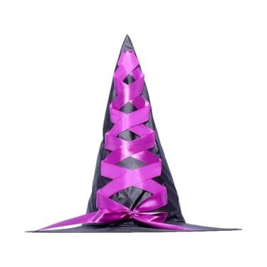 Imagem de Acessórios de fantasia de bruxa | Chapéu de bruxa para fantasia infantil - chapéu cosplay vassoura para meninas adolescentes para dramatização, festa à fantasia,