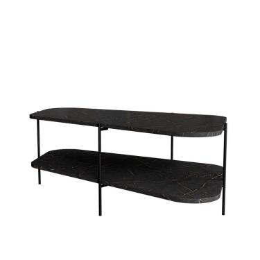 Imagem de Mesa De Centro Para Sala 109cm Orgânica Chicago - Preto