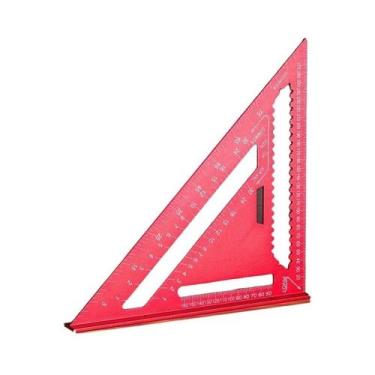 Imagem de Régua Triangular De Alta Precisão Em Liga De Alumínio Para Marcenaria 