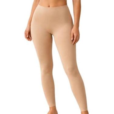 Imagem de Calça Legging Anágua Feminina Nude Segunda Pele Térmica Inverno Conforto Premium Indira-Feminino